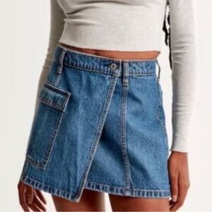 Abercrombie Denim Wrap Skirt